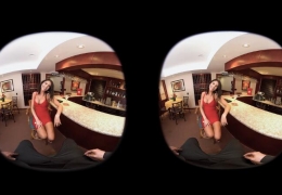 VR AA Blowjob in the Bar